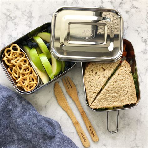 ever eco stainless steel lunch box|ever eco stackable mini container.